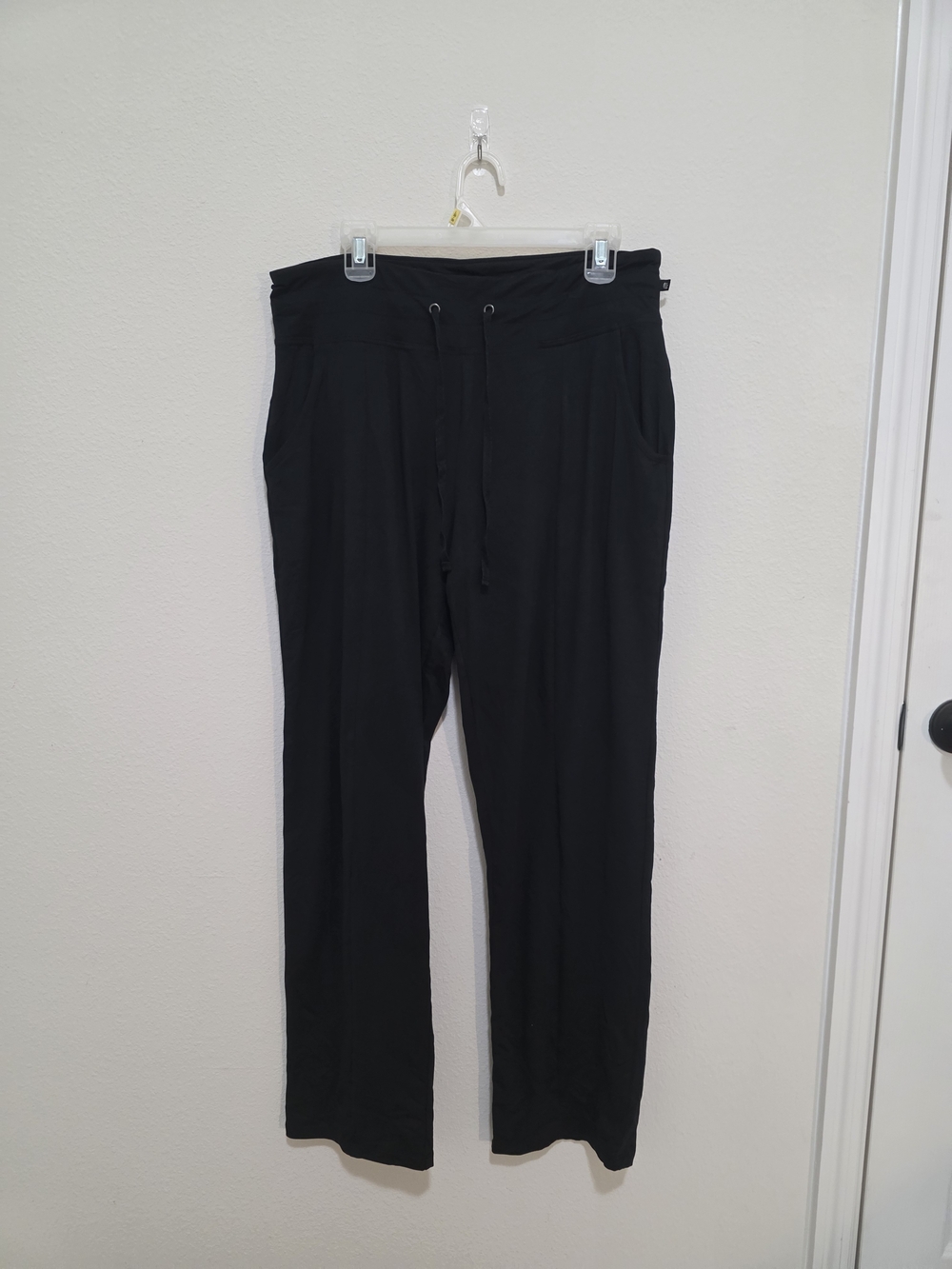 Marika Black Drawstring Relaxed Fit Joggers